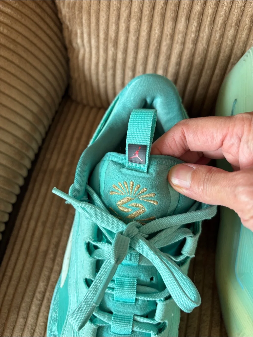 Jordan Teal Low-Top Sneaker